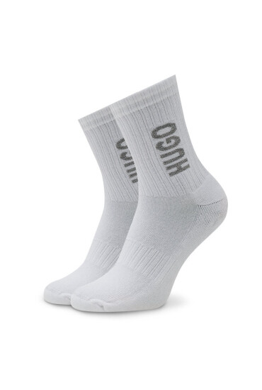 Hugo Комплект 3 чифта дълги чорапи дамски 3p Qs Rib Logo Cc W 50484149 100 - Mera.bg