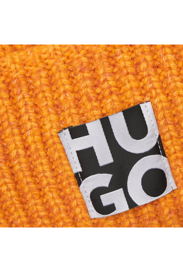 HUGO Шапка Women-X 50477679 Оранжев - Mera.bg