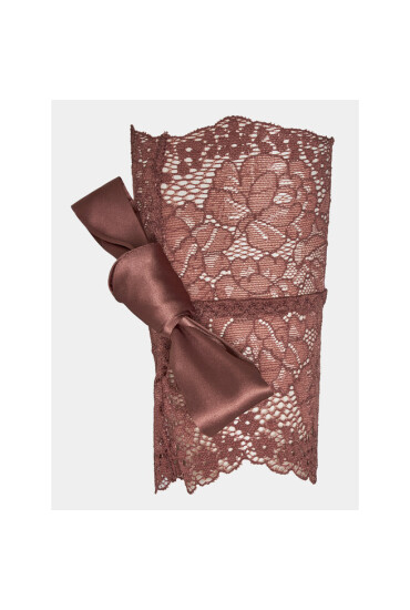 Hunkemöller koronkowe_kajdanki Lace Tie Me Up 203824 Rose Brown - Mera.bg