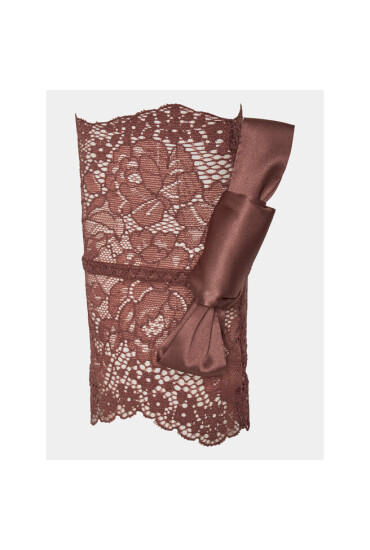 Hunkemöller koronkowe_kajdanki Lace Tie Me Up 203824 Rose Brown - Mera.bg