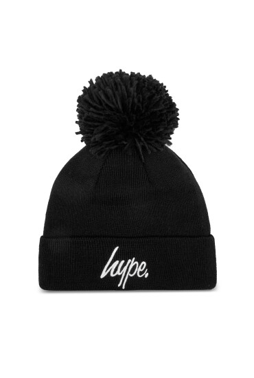 HYPE Шапка Bobble Script YVLR-709 Черен - Mera.bg