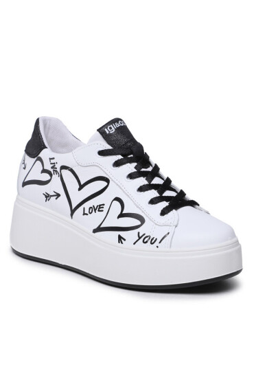 IGI&CO Сникърси 3658111 White/Black - Mera.bg