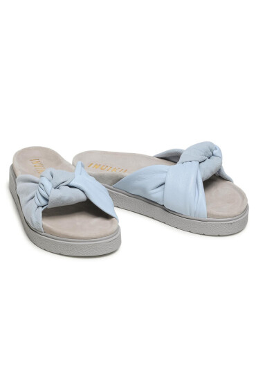 Inuikii Чехли Women Knot Leather 70104-061 Blue - Mera.bg