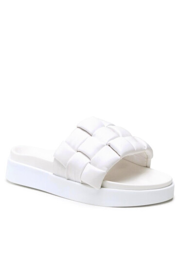 Inuikii Чехли Braided Vegan 70104-120 White - Mera.bg