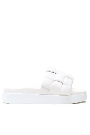 Inuikii Чехли Braided Vegan 70104-120 White - Mera.bg