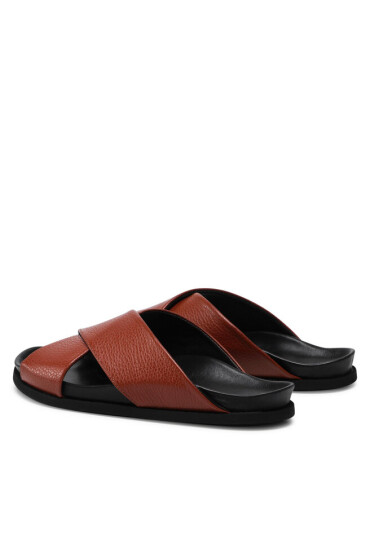 Inuikii Чехли Crossed 50106-007 Brown - Mera.bg