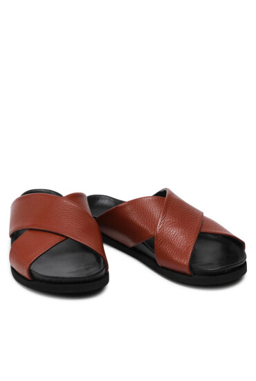 Inuikii Чехли Crossed 50106-007 Brown - Mera.bg