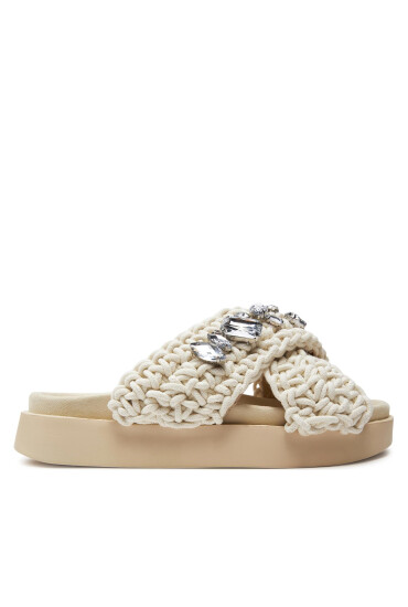 Inuikii Чехли Woven Stones 70104-106 Бял - Mera.bg