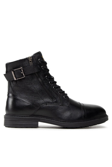 Jack&Jones Ботуши Jfwholland Leather 12217007 Black - Mera.bg