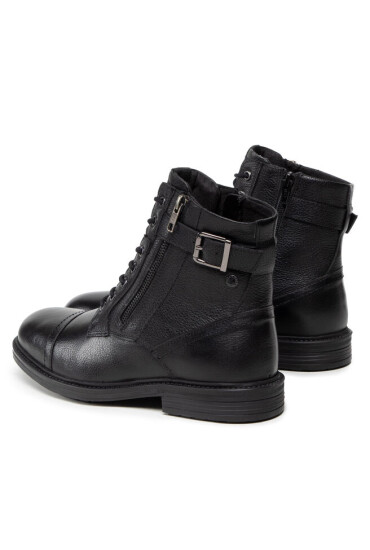 Jack&Jones Ботуши Jfwholland Leather 12217007 Black - Mera.bg