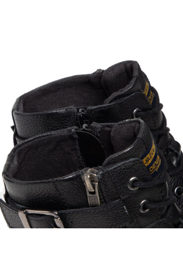Jack&Jones Ботуши Jfwholland Leather 12217007 Black - Mera.bg