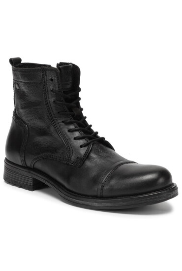 Jack&Jones Ботуши Russel Leather 12155999 Черен - Mera.bg