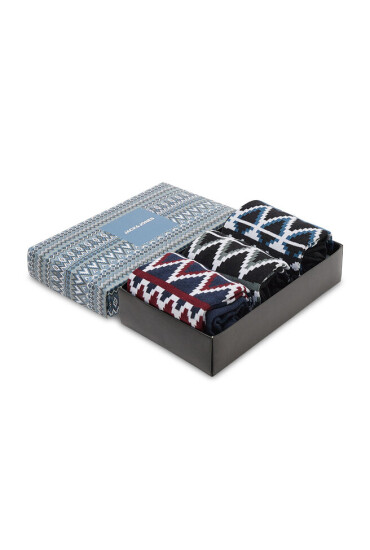 Jack&Jones Комплект 3 чифта дълги чорапи мъжки Jacwenn Sock Giftbox 12197568 r.OS Mineral Blue/Bluefin - Mera.bg