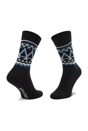 Jack&Jones Комплект 3 чифта дълги чорапи мъжки Jacwenn Sock Giftbox 12197568 r.OS Mineral Blue/Bluefin - Mera.bg