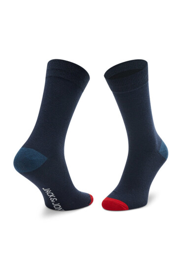 Jack&Jones Комплект 5 чифта дълги чорапи мъжки Jaccolorful Dots 12217619 Black/Navy Blaze - Mera.bg
