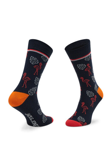 Jack&Jones Комплект 5 чифта дълги чорапи мъжки Jacneon Tropical Sock 5-Pack 12205282 Black/Classic Bl - Mera.bg