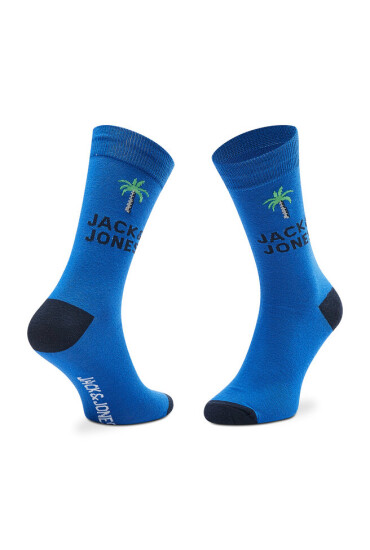Jack&Jones Комплект 5 чифта дълги чорапи мъжки Jaczoey 12217535 Electric Blue/Solor Powe - Mera.bg