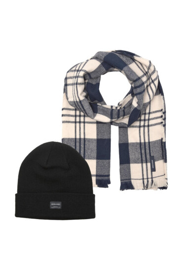 Jack&Jones Комплект шал и шапка 12197780 Oxblood Red 4064734 - Mera.bg
