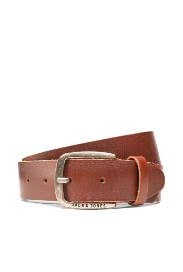 Jack&Jones Мъжки колан Jackpaul Leather Belt 12111286 Кафяв - Mera.bg