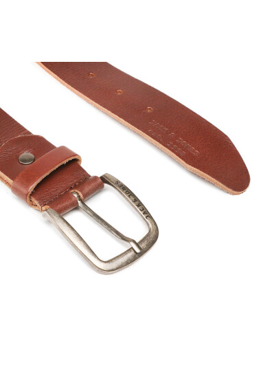 Jack&Jones Мъжки колан Jackpaul Leather Belt 12111286 Кафяв - Mera.bg
