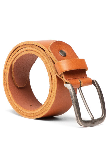Jack&Jones Мъжки колан Jackpaul Leather Belt 12111286 Кафяв - Mera.bg