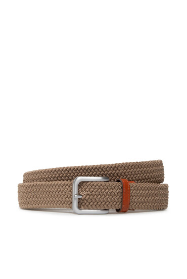 Jack&Jones Мъжки колан Jacspring Woven Belt Noos12118114 Бежов - Mera.bg