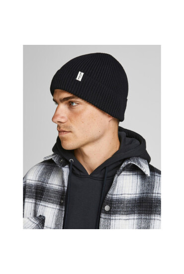 Jack&Jones Шапка 12193386 Черен - Mera.bg