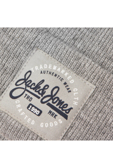 Jack&Jones Шапка 12236532 Light Grey Melange 4232899 - Mera.bg