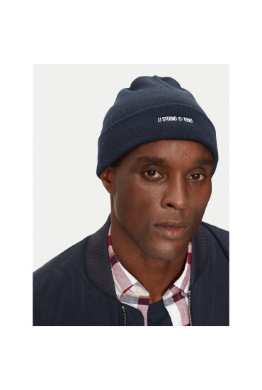 Jack&Jones Шапка Bottle 12259203 Тъмносин - Mera.bg