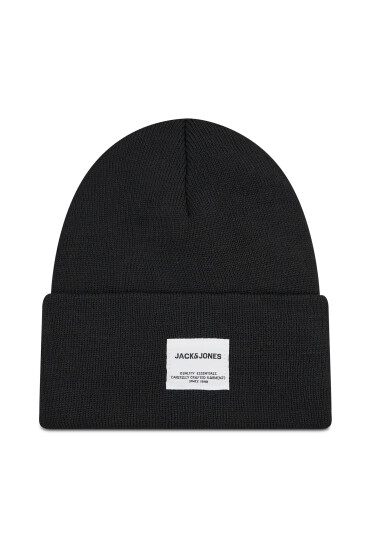 Jack&Jones Шапка Jaclong Knit Beanie 12150627 Черен - Mera.bg