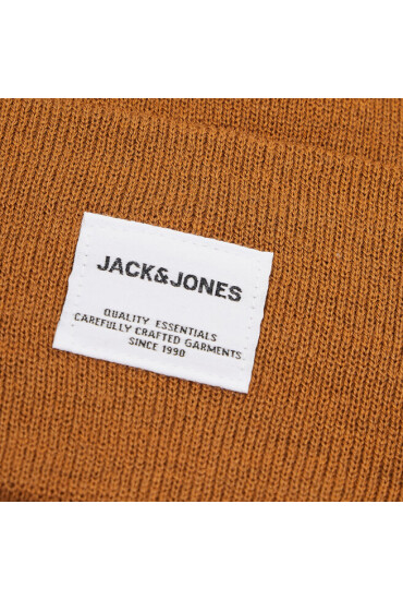 Jack&Jones Шапка Jaclong Knit Beanie 12150627 Кафяв - Mera.bg