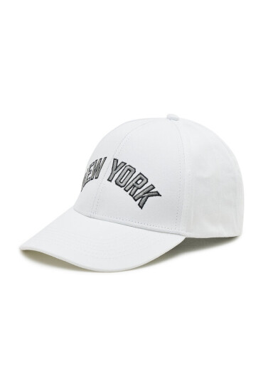 Jack&Jones Шапка с козирка City 12199323 Bright White - Mera.bg