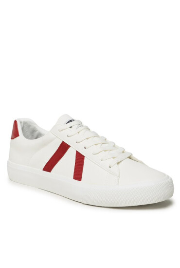 Jack&Jones Сникърси Freeman 12230427 Bright White/Red Dahlia - Mera.bg