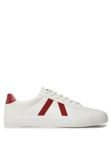 Jack&Jones Сникърси Freeman 12230427 Bright White/Red Dahlia - Mera.bg