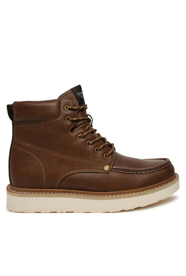 Jack & Jones Туристически oбувки Jfwarchway Pu Moc Boot Lace-Up Boots 12257971 Кафяв - Mera.bg