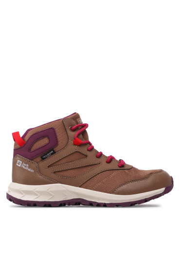 Jack Wolfskin Сникърси Woodland Texapore Mid K 4042152 Кафяв - Mera.bg