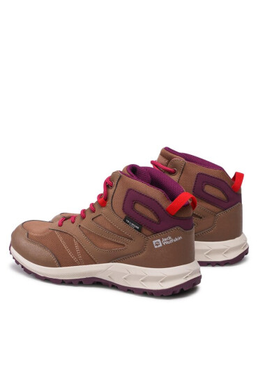 Jack Wolfskin Сникърси Woodland Texapore Mid K 4042152 Кафяв - Mera.bg