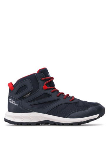 Jack Wolfskin Обувки Woodland Texapore Mid K 4042152 Night Blue/Red - Mera.bg