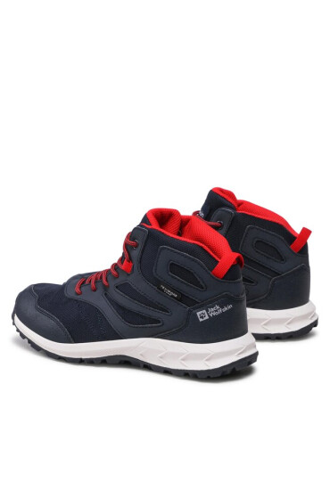Jack Wolfskin Обувки Woodland Texapore Mid K 4042152 Night Blue/Red - Mera.bg