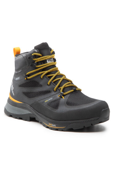 Jack Wolfskin Туристически Force Striker Texapore Mid M 4038823 Black/Burly Yellow Xt - Mera.bg