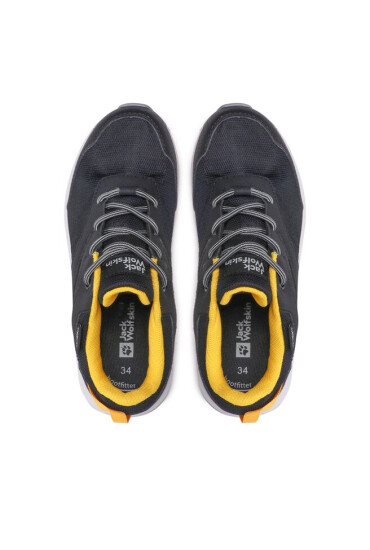 Jack Wolfskin Туристически Woodland Texapore Low K 4042162 Black/Burly Yellow - Mera.bg