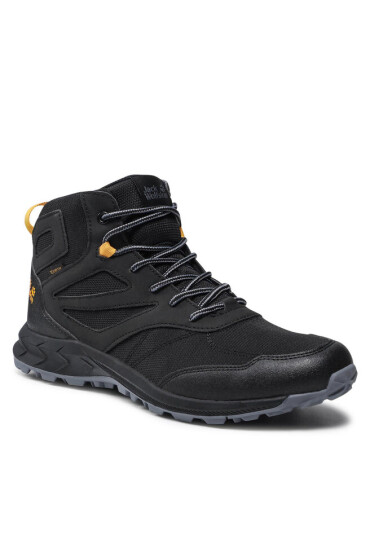 Jack Wolfskin Туристически Woodland Texapore Mid K 4042152 Black/Burly Yellow Xt - Mera.bg
