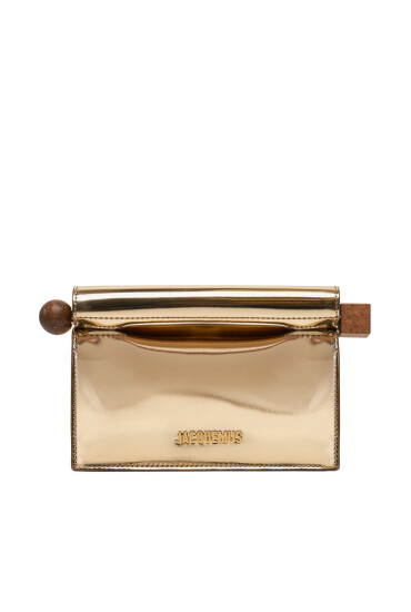 JACQUEMUS Дамска чанта La Petite Pochette Rond C 24H241BA392-3134 Златист - Mera.bg