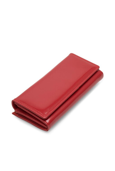 JENNY Голям дамски портфейл 4W1-001-AW23 Червен - Mera.bg