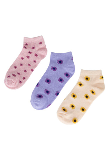 JENNY Къси чорапи 7KB-001-SS25 (3-PACK) Бежов - Mera.bg