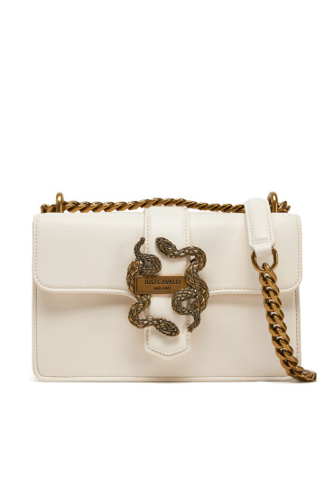 Just Cavalli Дамска чанта Iconic Snakes 78RA4BAF ZSA89 Бял - Mera.bg