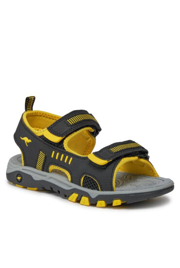 KangaRoos Сандали K-Logan 18338 000 5028 S Jet Black/Sun Yellow - Mera.bg