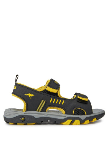 KangaRoos Сандали K-Logan 18338 000 5028 S Jet Black/Sun Yellow - Mera.bg