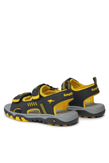 KangaRoos Сандали K-Logan 18338 000 5028 S Jet Black/Sun Yellow - Mera.bg
