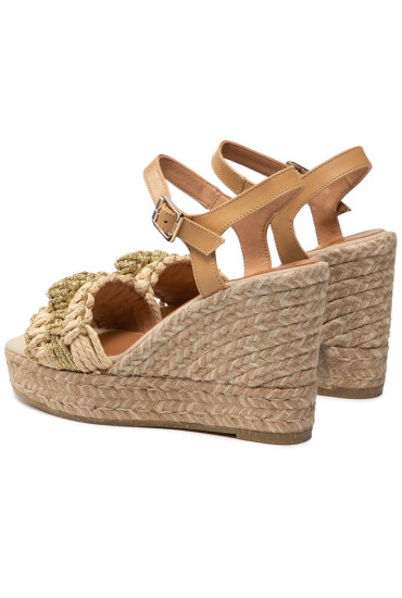 Kanna Еспадрили 21KV21056 Rafia Natural/Camel - Mera.bg
